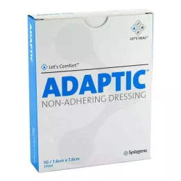 ADAPTIC 7,6x7,6 cm υγρό επίθεμα τραύματος 2012DE, 50 τεμάχια