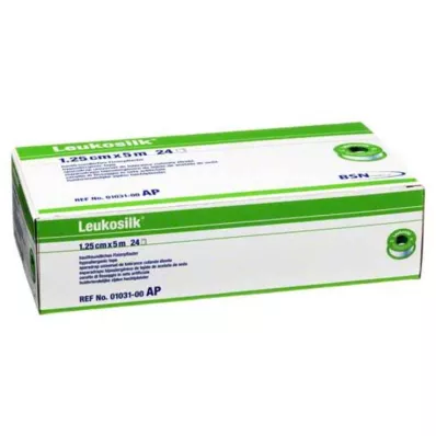 LEUKOSILK 1,25 cmx5 m, 24 τεμ