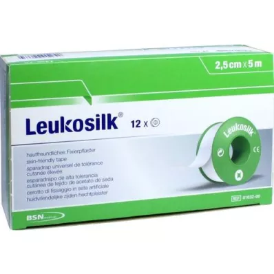 LEUKOSILK 2,5 cmx5 m, 12 τεμ