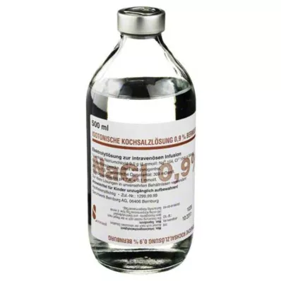 ISOTONISCHE Χλωριούχο νάτριο 0,9% Bernburg Inf.-L.Glas, 500 ml ISOTONISCHE Χλωριούχο νάτριο 0,9% Bernburg Inf.-L.Glas, 500 ml
