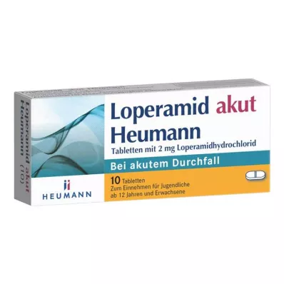 Loperamide acute δισκία Heumann, 10 τεμ Loperamide acute δισκία Heumann, 10 τεμ