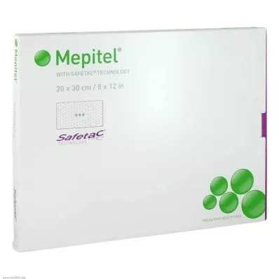 MEPITEL Επίδεσμος από πλέγμα σιλικόνης 20x30 cm αποστειρωμένος, 5 τεμ