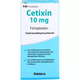 CETIXIN 10 mg επικαλυμμένα με λεπτό υμένιο δισκία, 10 τεμάχια
