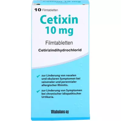 CETIXIN 10 mg επικαλυμμένα με λεπτό υμένιο δισκία, 10 τεμάχια