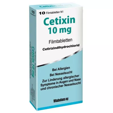 CETIXIN 10 mg επικαλυμμένα με λεπτό υμένιο δισκία, 10 τεμάχια