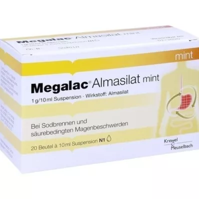 MEGALAC Εναιώρημα μέντας Almasilate, 20X10 ml