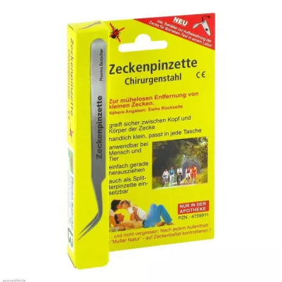 ZECKENPINZETTE Χειρουργικός χάλυβας, 1 τεμάχιο