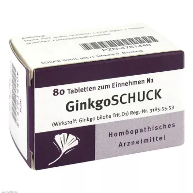 GINKGOSCHUCK Δισκία, 80 τεμάχια