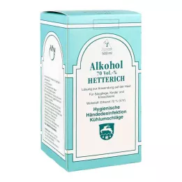 ALKOHOL 70% V/V Hetterich, 500 ml