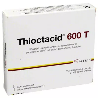 THIOCTACID Ενέσιμο διάλυμα 600 T, 5X24 ml