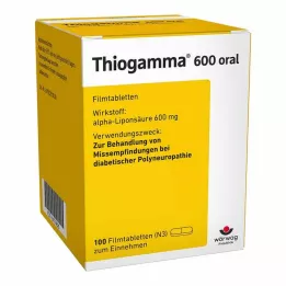 THIOGAMMA 600 επικαλυμμένα με λεπτό υμένιο δισκία από το στόμα, 100 τεμάχια