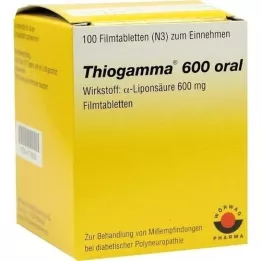 THIOGAMMA 600 επικαλυμμένα με λεπτό υμένιο δισκία από το στόμα, 100 τεμάχια