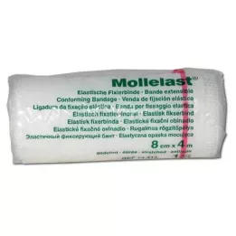 MOLLELAST Επίδεσμοι 8 cmx4 m λευκοί, 1 τεμάχιο
