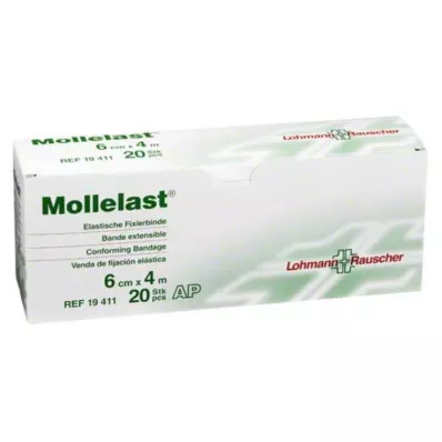 Mollelast 6cmx4m λευκό, 20 τεμ