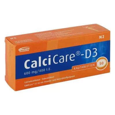CalciCare-D3 600mg/400 διεθνείς μονάδες (50 τεμάχια)