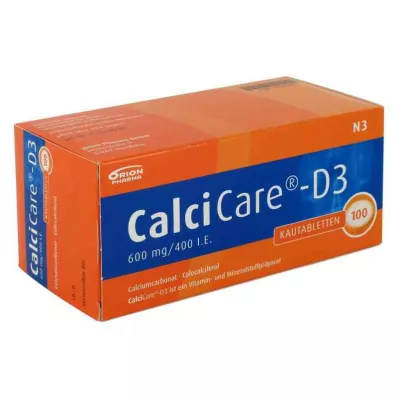 CalciCare-D3 600mg/400 διεθνείς μονάδες (100 τεμάχια)
