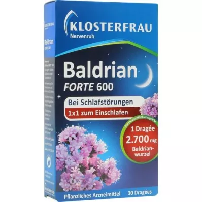 KLOSTERFRAU Baldr.forte 600 δισκία Nervenruh, 30 τεμάχια