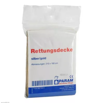 RETTUNGSDECKE χρυσό/ασημένιο, 1 τεμάχιο