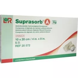 SUPRASORB A+Ag Antimic.Cal.Alginate Compr.10x20 cm, 5 τεμ