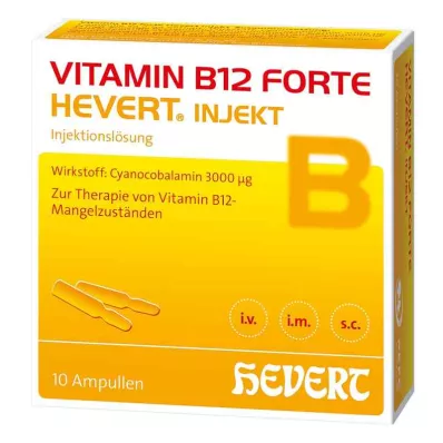 VITAMIN B12 HEVERT forte Αμπούλες Inject, 10X2 ml