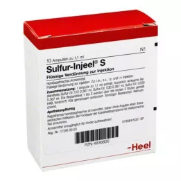SULFUR INJEEL Αμπούλες S, 10 τεμ