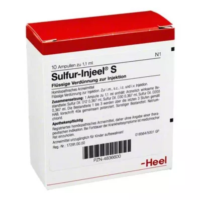 Αμπούλες Sulphur Injeel S, 10 τεμ