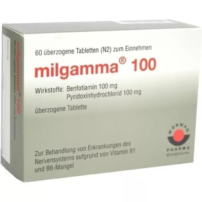 MILGAMMA επικαλυμμένα δισκία 100 mg, 60 τεμάχια