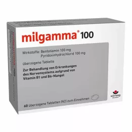 MILGAMMA επικαλυμμένα δισκία 100 mg, 60 τεμάχια