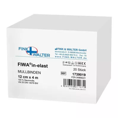 MULLBINDEN 12 cmx4 m 100% βαμβάκι, 20 τεμάχια