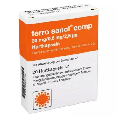 FERRO SANOL πρβλ. Σκληρές κάψουλες με περίσσεια σφαιριδίων, 20 τεμ