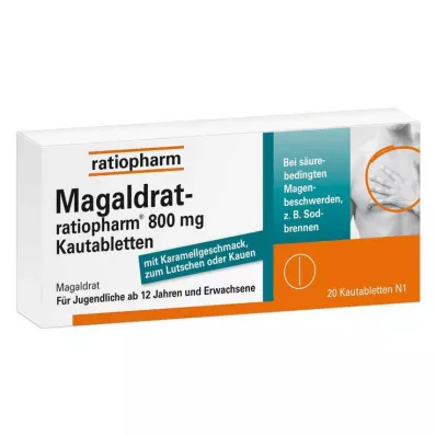 Magaldrat-ratiopharm® 800 mg μασώμενα δισκία, 20 τεμ