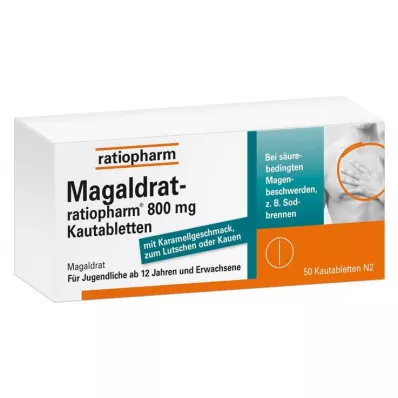 Magaldrat-ratiopharm® 800 mg μασώμενα δισκία, 50 τεμ
