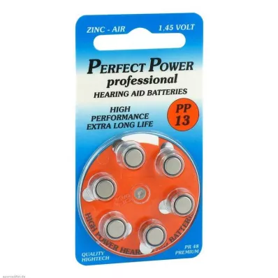 BATTERIEN f.ακουστικά βαρηκοΐας Power PP13, 6 τεμ