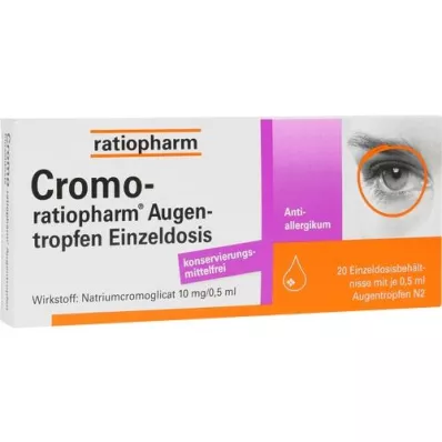 CROMO-RATIOPHARM Οφθαλμικές σταγόνες μονής δόσης, 20X0,5 ml
