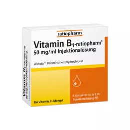 VITAMIN B1-RATIOPHARM 50 mg/ml Inj.Lsg.Ampoules, 5X2 ml