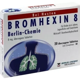 BROMHEXIN 8 επικαλυμμένα δισκία Berlin Chemie, 20 τεμάχια