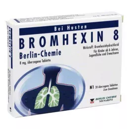BROMHEXIN 8 επικαλυμμένα δισκία Berlin Chemie, 20 τεμάχια