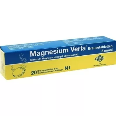 MAGNESIUM VERLA Αναβράζοντα δισκία, 20 τεμάχια