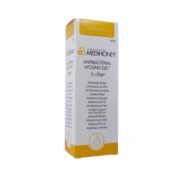 MEDIHONEY Αντιβακτηριακή γέλη πληγών, 5X20 g