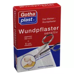 GOTHAPLAST Γύψος πληγής ευαίσθητος 6 cm x 0,5 m κομμένος, 1 τεμάχιο