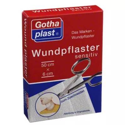 GOTHAPLAST Γύψος πληγής ευαίσθητος 6 cm x 0,5 m κομμένος, 1 τεμάχιο