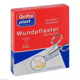 GOTHAPLAST Ευαίσθητος γύψος πληγής 8 cmx1 m κομμένος, 1 τεμάχιο