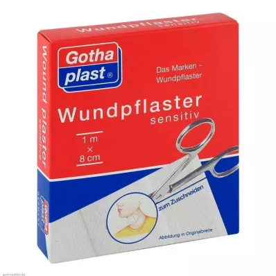 GOTHAPLAST Ευαίσθητος γύψος πληγής 8 cmx1 m κομμένος, 1 τεμάχιο