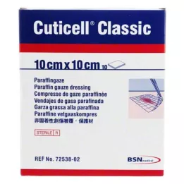 CUTICELL Κλασική γάζα για τραύματα 10x10 cm, 10 τεμάχια