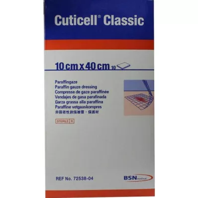 Cuticell Classic πληγή γάζα 10x40 cm, 10 τεμ