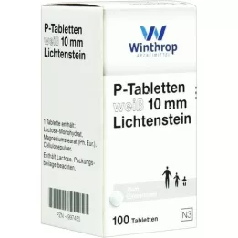 P TABLETTEN λευκό 10 mm, 100 τεμάχια