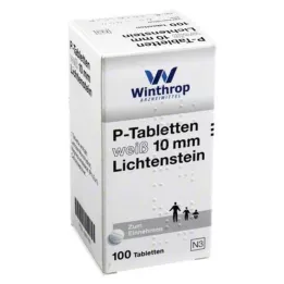 P TABLETTEN λευκό 10 mm, 100 τεμάχια