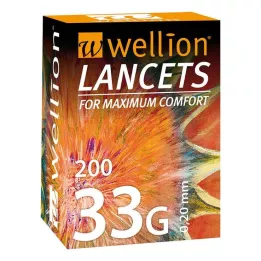 WELLION Λαντσέτες 33 G, 200 τεμάχια