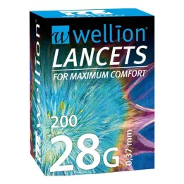WELLION Λαντσέτες 28 G, 200 τεμάχια