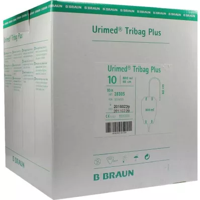 URIMED Tribag Plus σακούλα για τα ούρα 800ml 60cm αποστειρωμένη, 10 τεμάχια URIMED Tribag Plus σακούλα για τα ούρα 800ml 60cm αποστειρωμένη, 10 τεμάχια